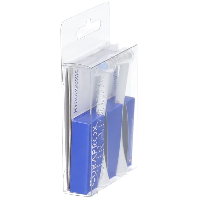 Curaprox Hydrosonic Pro Opzetborstel Single Duo - Wit/Lichtblauw - 2 stuks