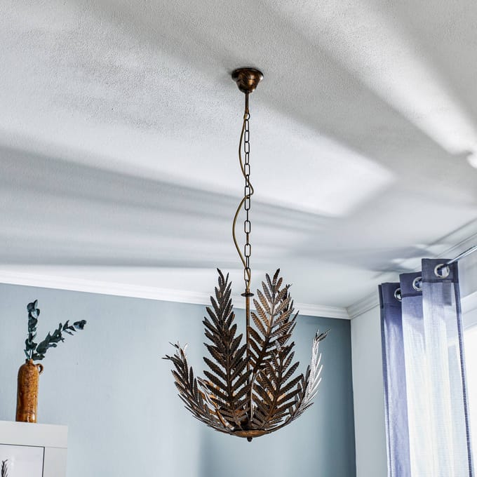 ONLI Hanglamp Felce als varen in brons