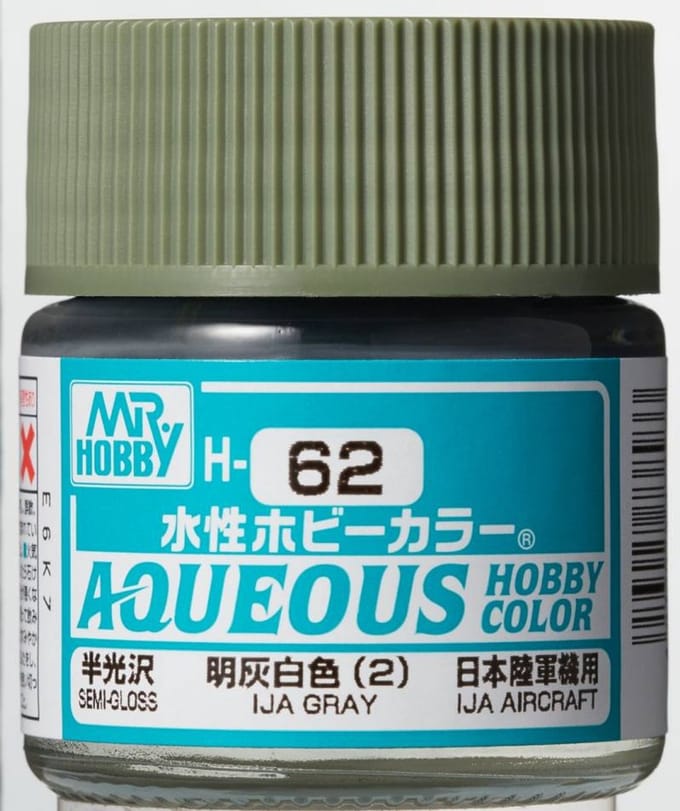 Gunze H-062 - IJa Grey Sg - Mr. Hobby Aqueous Modelbouwverf 10ml