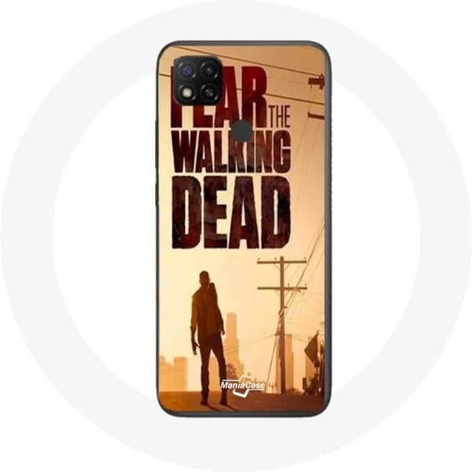 Coque - Maniacase - Xiaomi Redmi 9C - Souple - Blanc - Fear The Walking Dead