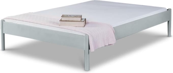 Bed Box Wonen Alice metalen bed Zilver 90x220cm
