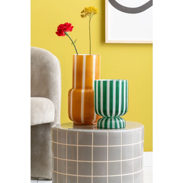 Leitmotiv bijzettafel retro tiles low - 42x42x34 cm