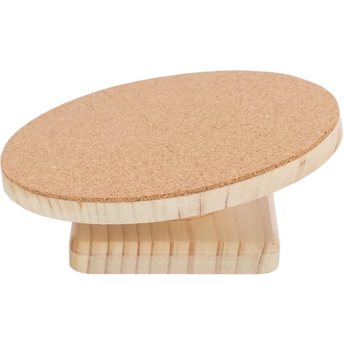 Trixie - Knaagdier Speelgoed - Loopschijf Hamsters - Hout/Kurk - 22 cm