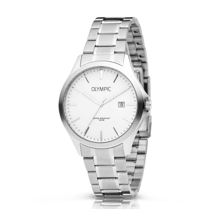 Olympic OL72HSS244 ROBIN - Horloge - Staal - Zilverkleurig - 40mm