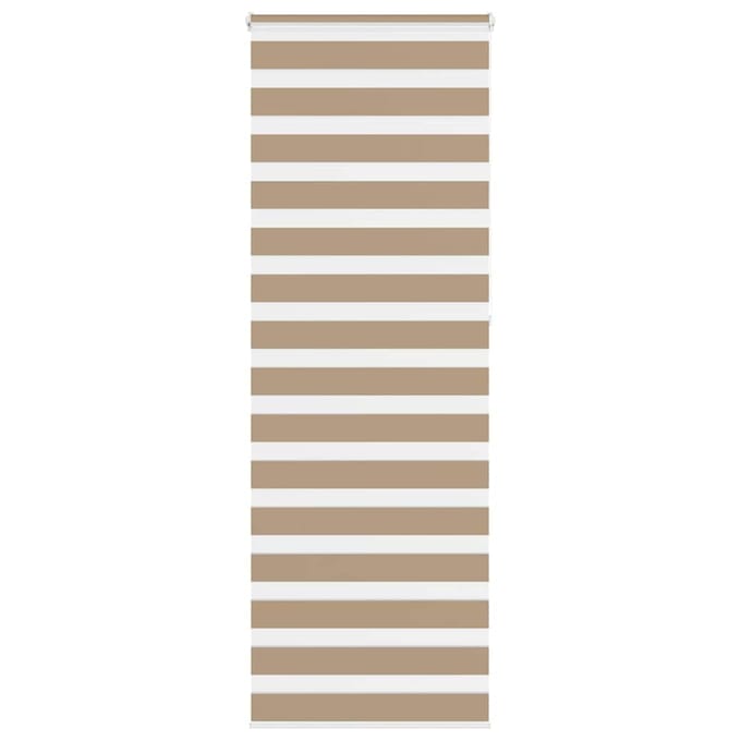 vidaXL - Zebra - Blind - 85x230 - cm - stofbreedte - 80,9 - cm - polyester - zandbruin