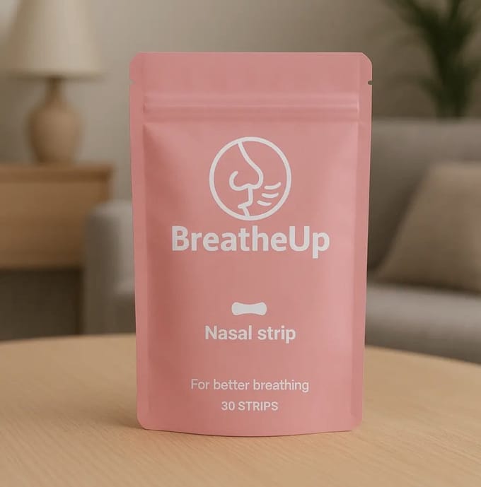 Breatheup - Neusstrips tegen snurken – Roze – 30 stuks – Directe verlichting bij verstopte neus”
