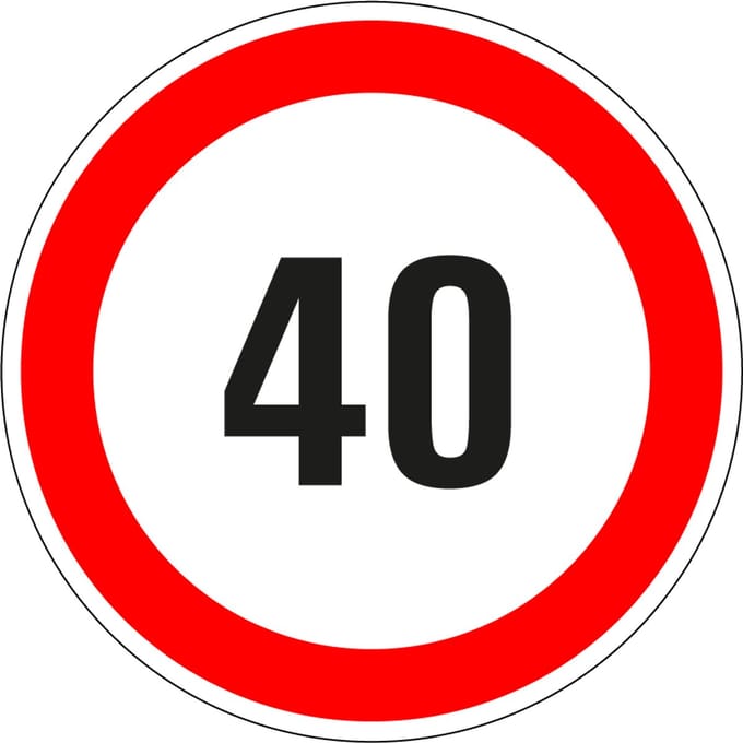 40 bord - kunststof 150 mm