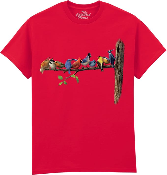 Vogels Birds The Coloured House T-shirt M