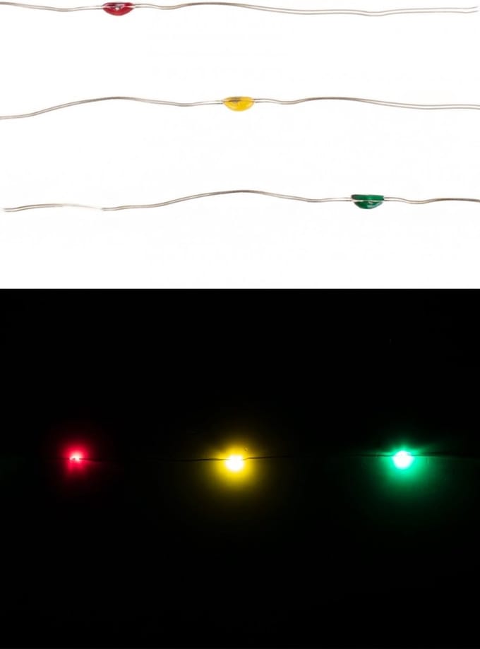 Ledverlichting snoer rood/geel/groen