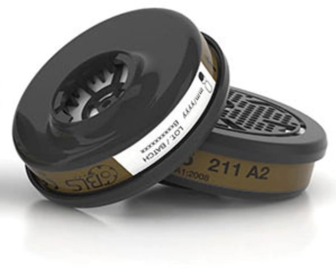 BLS 221 Filter A2P3 met Bajonet aansluiting - 2 stuks