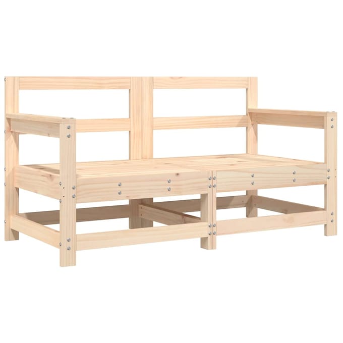 vidaXL - Tuinstoelen - 2 - st - met - kussens - massief - grenenhout
