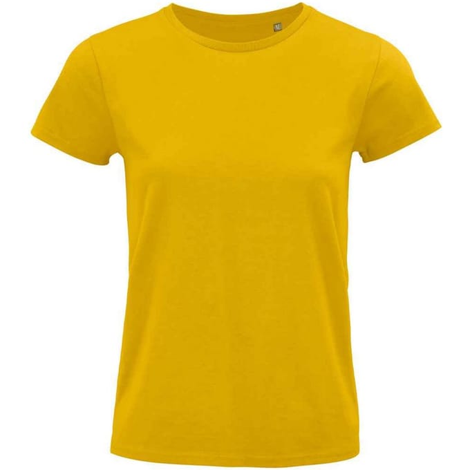SOLS Dames/Dames Pioneer Organic T-shirt (Goud)