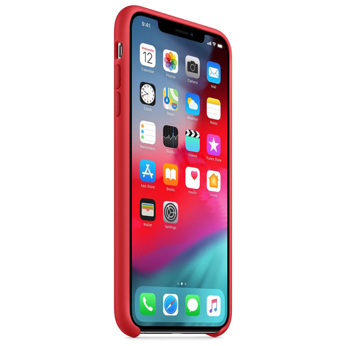 Silicone Backcover voor de Apple iPhone Xs Max - Red