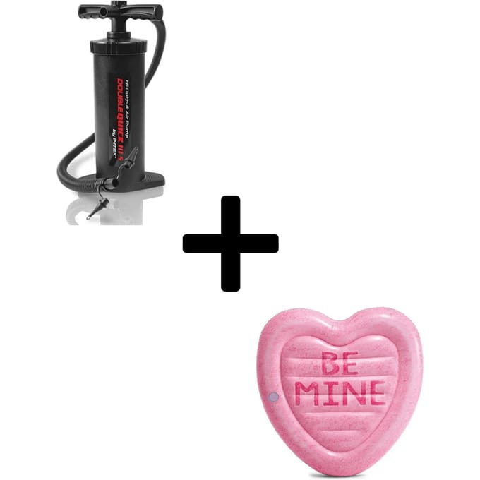 Intex - Waterplezier Relaxset - Comfortabel luchtbed - Snelle handpomp