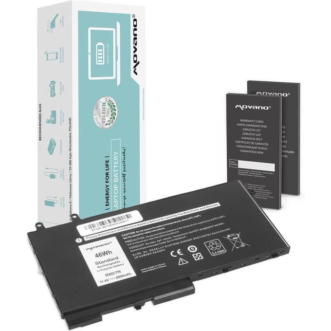 Movano R8D7N - Laptopbatterij - Voor Dell - 11.4V