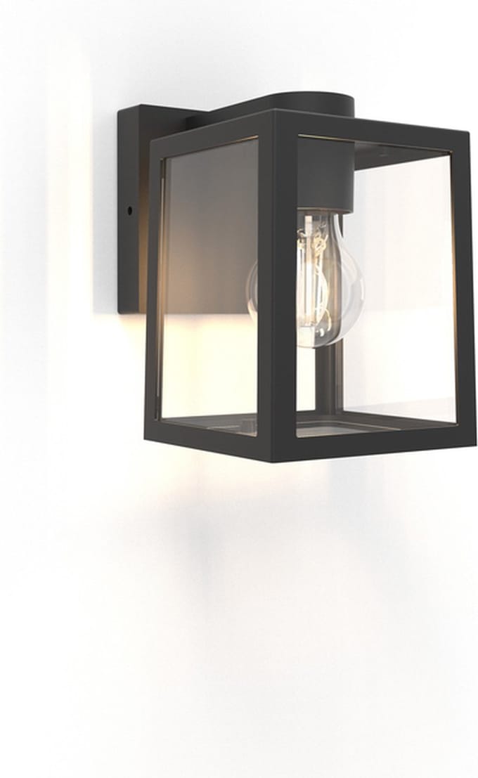 LUTEC Shiva - Wandlamp voor buiten - E27 - Zwart