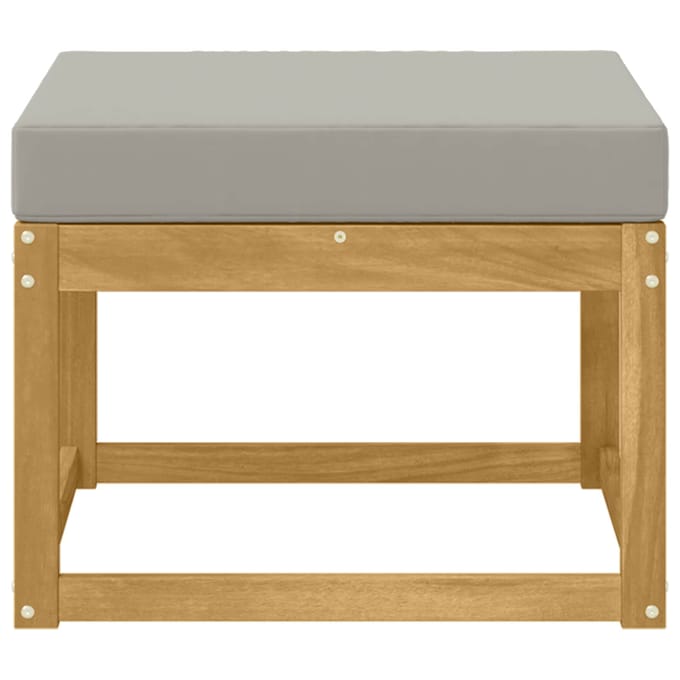 vidaXL - Outdoor - Hocker - Massief - Acacia - Hout - Wit