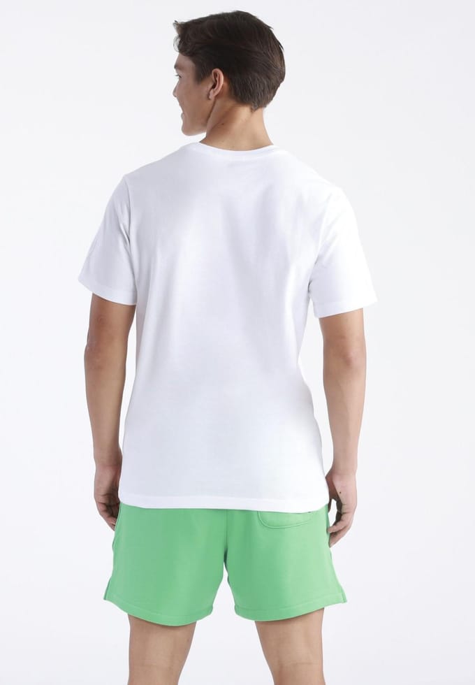 Nike Stack Logo Heren T-shirt in wit