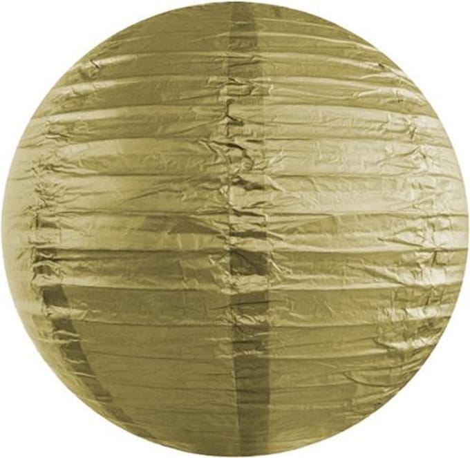 Gouden Lampion Rond 25cm