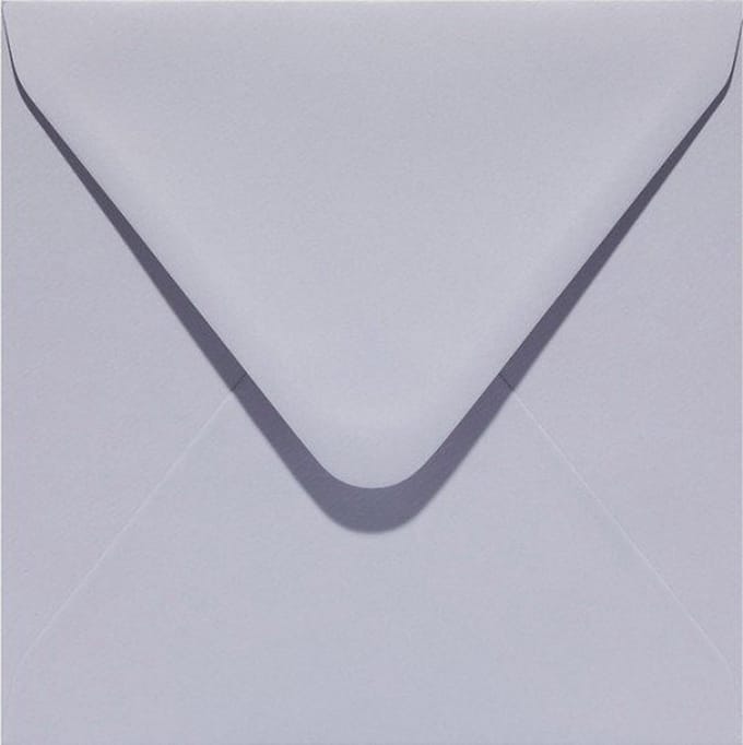 Papicolor Original Envelop Lichtgrijs 160 x 160mm 6 Stuks