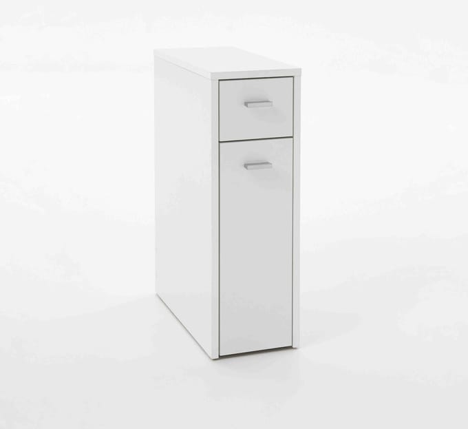 Badkamerkast Maine Wit - Breedte 20 cm - Hoogte 61 cm - Diepte 45 cm