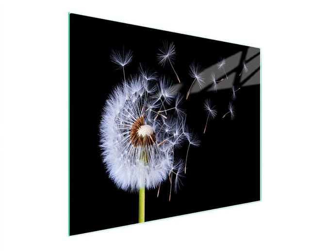TMK ArtDeko - Snijplank - 52x30 cm - Glas - Kleurig Bloemmotief