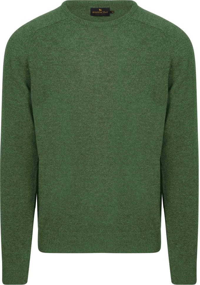 Steppin' Out Trui Lamswol Mid Groen - Maat 3XL - Heren