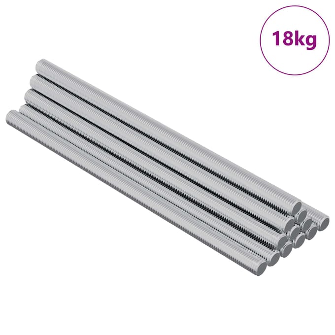 vidaXL Schroefdraadstangen 900 st Zilver Metaal