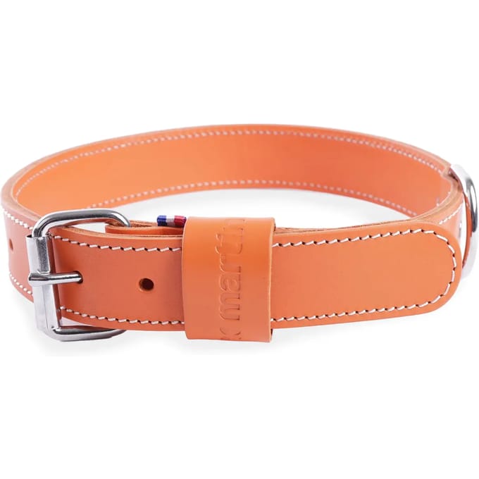 Dubbele lederen halsband Martin Sellier 20/45