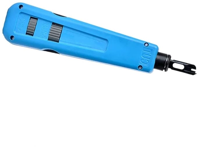 Pons Gereedschap - Netwerk Tool - Kabel Installatie - Dubbele Gebruik Kop - 18 cm - Metaal