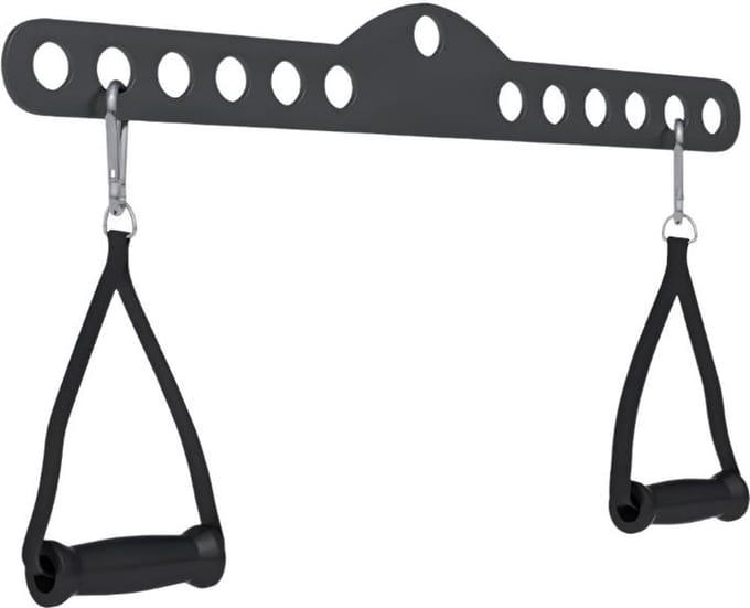 Gorilla Sports Lattrekstang 60 cm - Verstelbaar - Lat pulldown - Incl. handgrepen