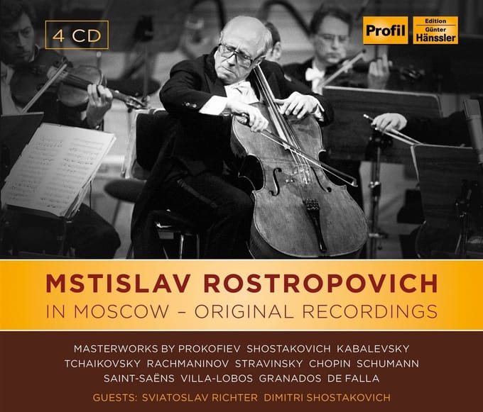 Mstislav Rostropovich, Sviatoslav Richter - Rostropovich: In Moscow - Original Recording (4 CD)