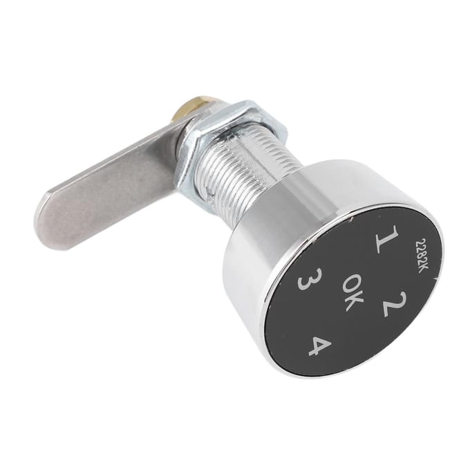 Elektronisch gecodeerd kastslot Aluminium Smart Touch Toetsenbord Digitaal Wachtwoord Slot voor Kast Gereedschapskist gray