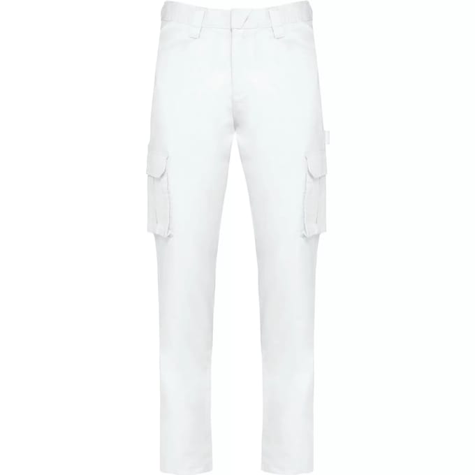 WK. Designed To Work Ecologische herencargobroek WK703 - White - 4XL