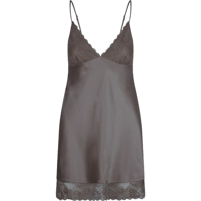 Satijnen slipdress van Lingadore - Groen - Maat - M