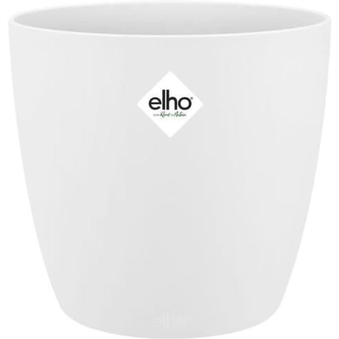 Elho Brussels Rond 30 - Bloempot voor Binnen - Ø 29.5 x H 27.1 cm - Wit