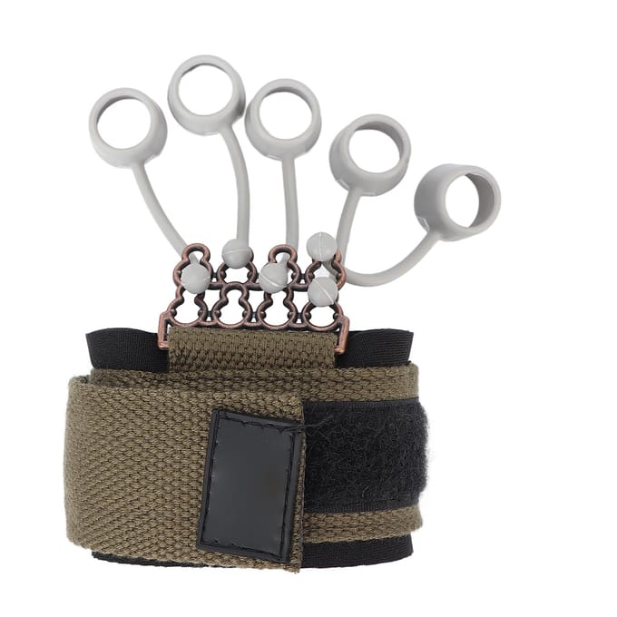 Vingeroefenaar Silicone Verstelbare Polsband Handknijper Versterker voor Oefentraining 20 lbs gray