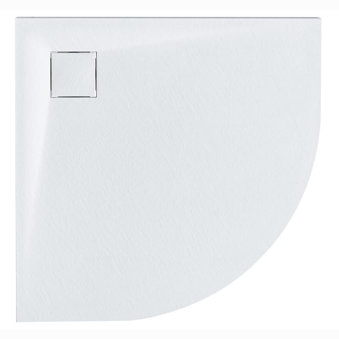 BELIANI PARON - Douchebak - Wit - 90 x 90 x 3 cm - SMC (kunststof)