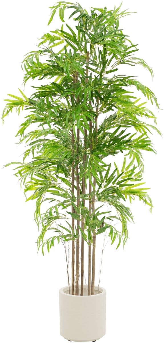 Kunstbamboe 180 cm kunstplant met echt houten stam ML design