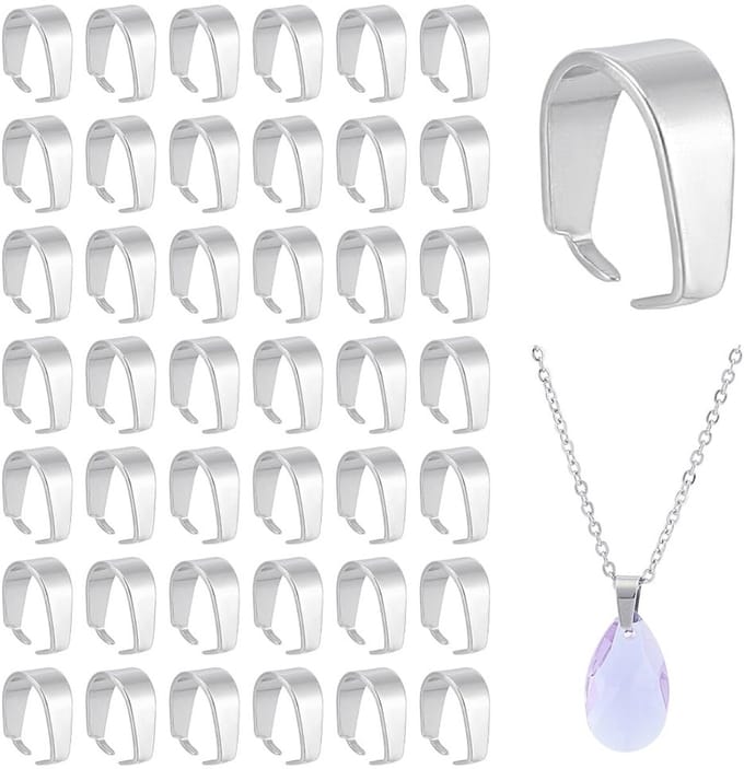 Dailygoods - Set van 200 RVS Snap-On Bails voor Sieraden