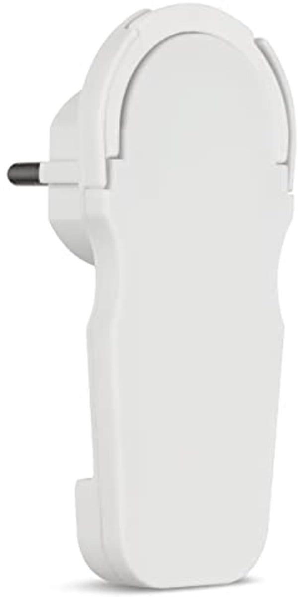 Hoekstekker met Aarde, Plat Ontwerp, Slechts 8 mm Dikte, 3680 W, Wit