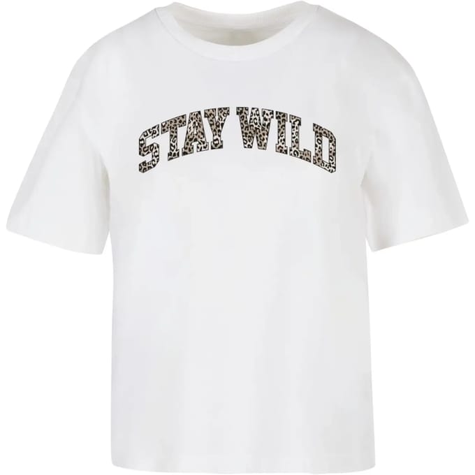 Dames-T-shirt Miss Tee Stay Wild Leo