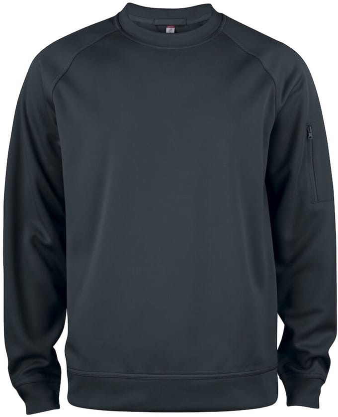 Clique Basic Active Roundneck 021010 - Zwart - M