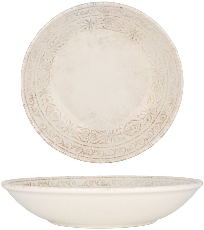 By Bone Diepbord - Antico - Porselein - 25 cm (1300cc) - set van 6