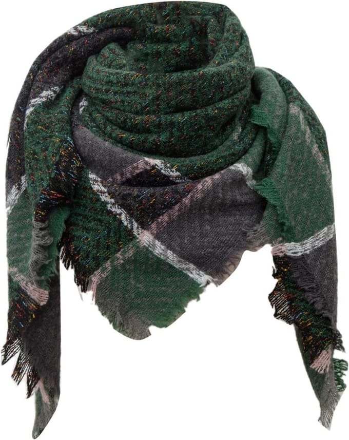 Deken Sjaal - Oversized Wrap - Warmte en Stijl - Dikke Winterkwaliteit - Groot Formaat - Ruitpatroon