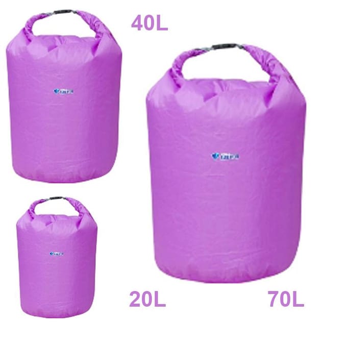 70L Outdoor Waterdichte Dry Bag voor Kano Kajak Rafting Kamperen Paars 70L oranje