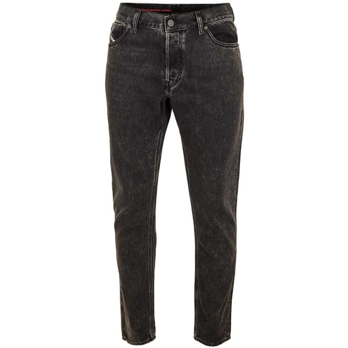 Diesel Herenjeans met rechte pijpen uit 1995 (Houtskool Grijs)