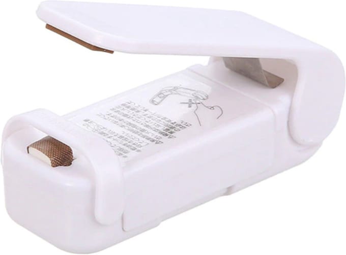 hand sealer - vacuüm verpakken - plastic sealer - mini plastic sealer - plastic zakjes - wit - seal apparaat