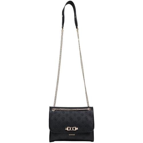 GUESS schoudertas Anise Convertible Xbody Flap Black Logo zwart