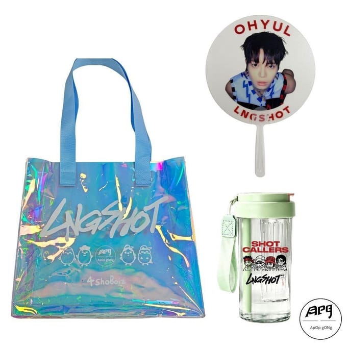 Beperkte editie LNGSHOT × ApopGong geschenkset (Laser tas+Beker+Ventilator) gray
